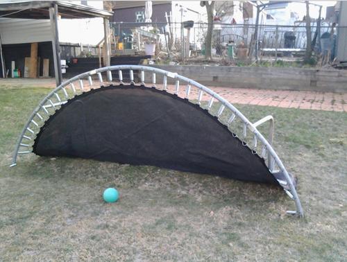 Instead Of Tossing Away Their Old Trampoline, They Flipped It Over For