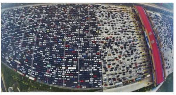 This Unbelievable 50-Lane Traffic Jam In China Is Every ...