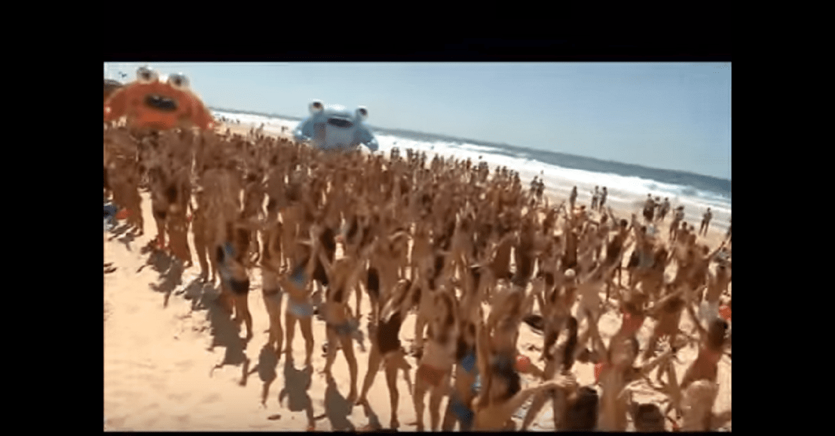 The Scene At This Israel Beach Turns Colorful When The Music Starts